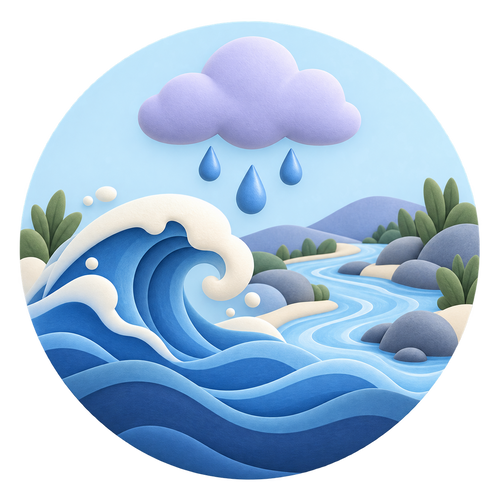 Regen, Meer & Bach